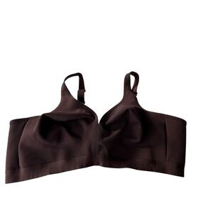Cacique 50D Bra Unlined Full Coverage No Wire Solid‎ Brown Plus Size